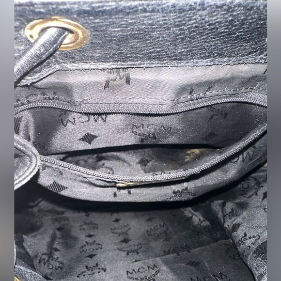 MCM black backpack with gold studs. Gorgeous bag! - Picture 10 of 12